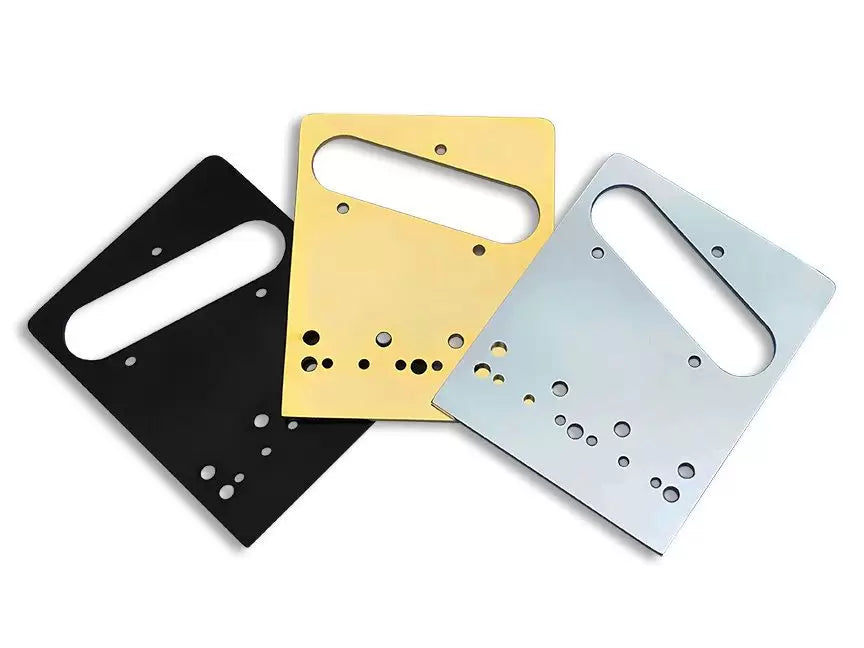 Babicz Telecaster Shim Plates in Black, Gold and Chrome finishes