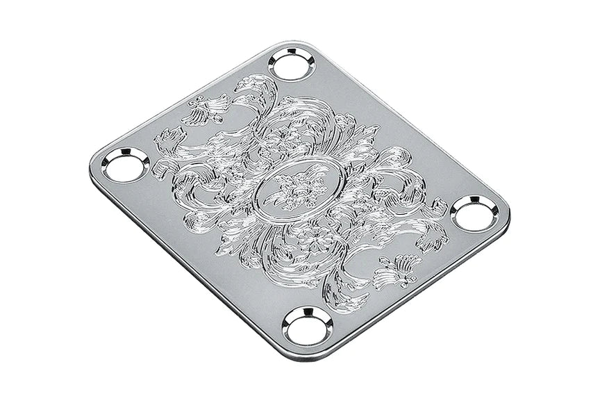 Gotoh Engraved Steel Neckplate for Guitar