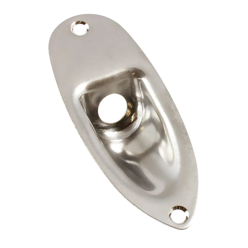 Jackplate for Stratocaster, Nickel