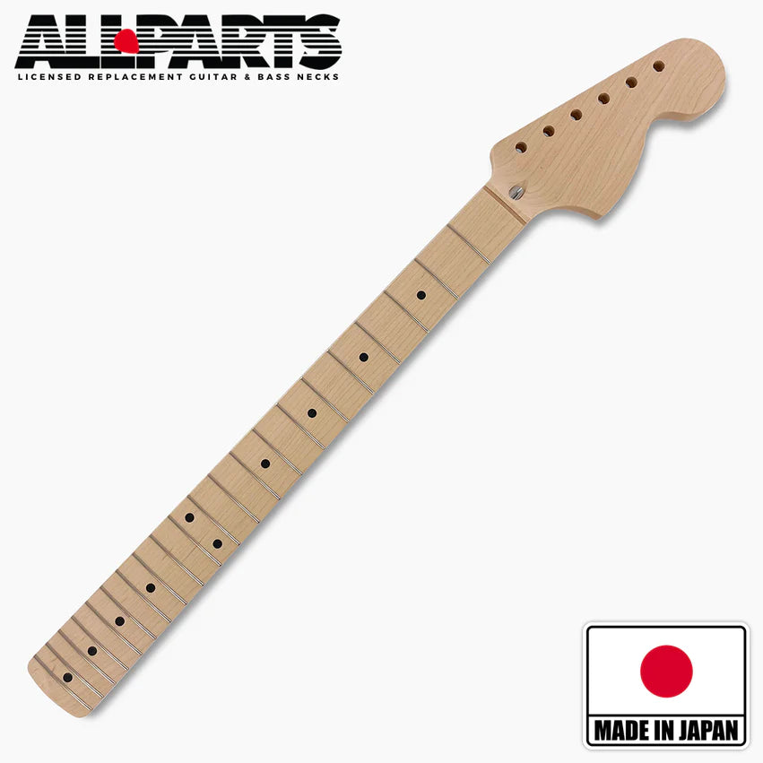 Allparts Large Headstock Neck for Stratocaster, Solid Maple, No Finish