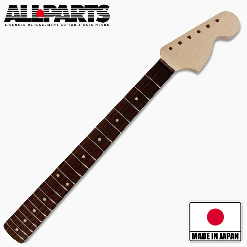 Allparts Large Headstock Strat Neck, Rosewood Fingerboard, No Finish
