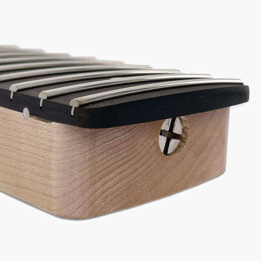 Allparts Replacement Neck for Strat with Ebony Fingerboard, No Finish, Angled Heel