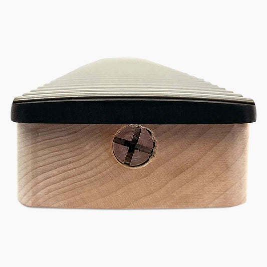 Allparts Replacement Neck for Strat with Ebony Fingerboard, No Finish, Heel