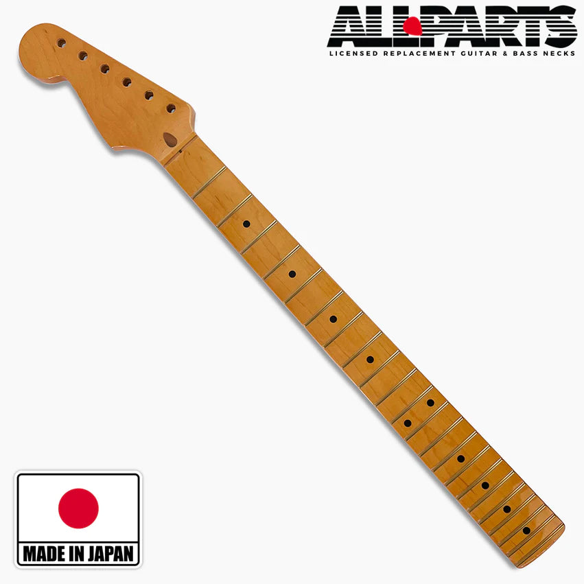 Allparts Replacement Left-Handed Maple Neck for Strat, with Finish