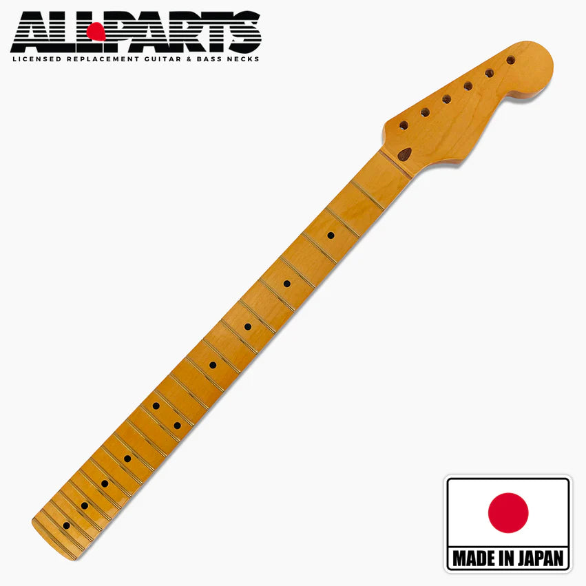 Allparts Replacement Maple Neck for Strat with finish, 22 frets