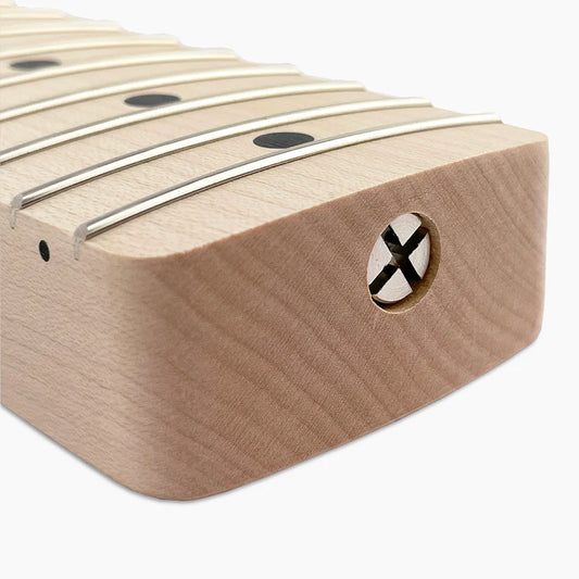 Allparts Replacement Neck for Strat, Solid Maple, No Finish, 21 frets, Angled Heel