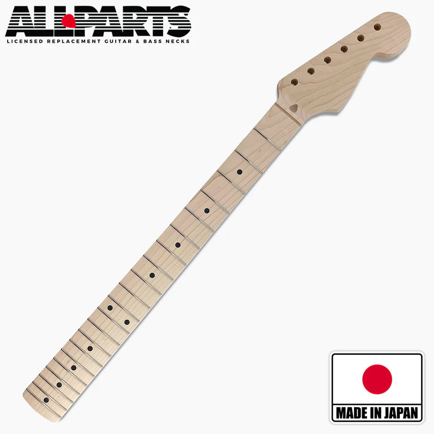 Allparts Replacement Chunky Neck for Strat, Solid Maple, No Finish