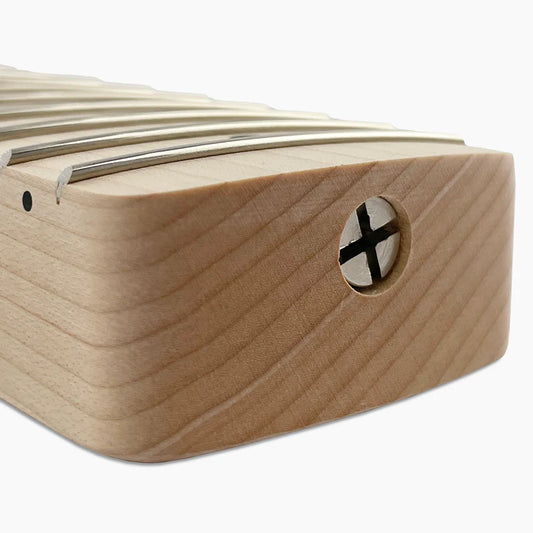 Allparts Replacement Neck for Strat, Solid maple, No Finish, 10 inch Radius, Angled Heel