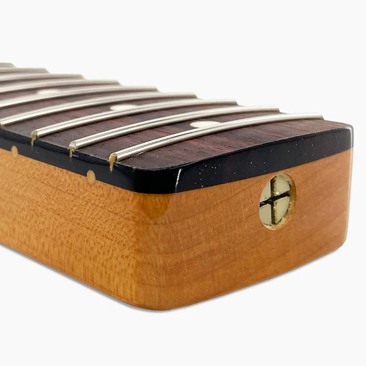 Allparts Replacement Rosewood Neck for Strat, with Nitro Finish Topcoat, 21 Tall Frets, Angled Heel