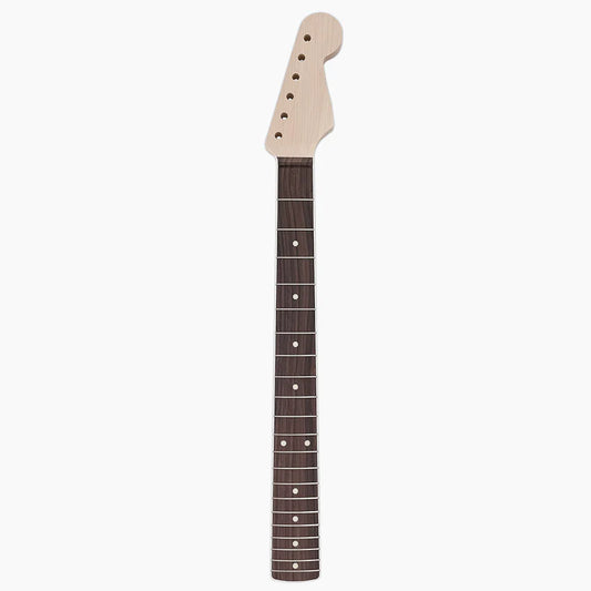 Allparts Replacement Rosewood Neck for Strat, No Finish, 21 frets with Binding, Full