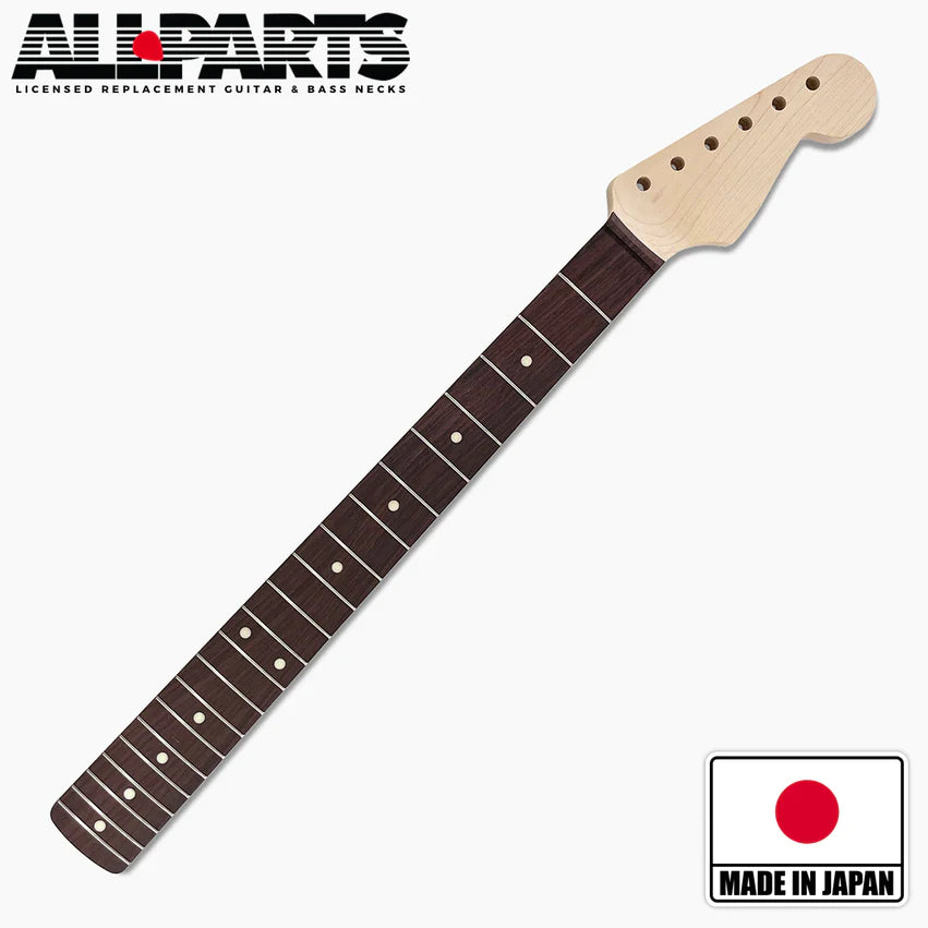 Allparts Replacement '62 Neck for Strat, Maple with Rosewood Fingerboard, No Finish