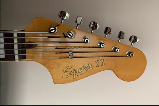 Squier Bass VI with GOTOH SD91 Machine Heads