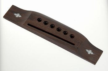 Allparts Acoustic Guitar Bridge with Snowflake Inlay