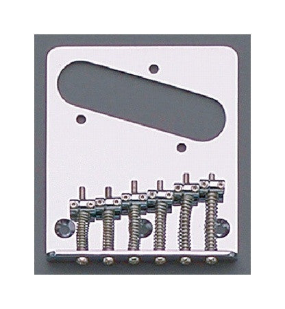 Allparts TB-5034-010 Chrome 6 Saddle Import Bridge for Telecaster