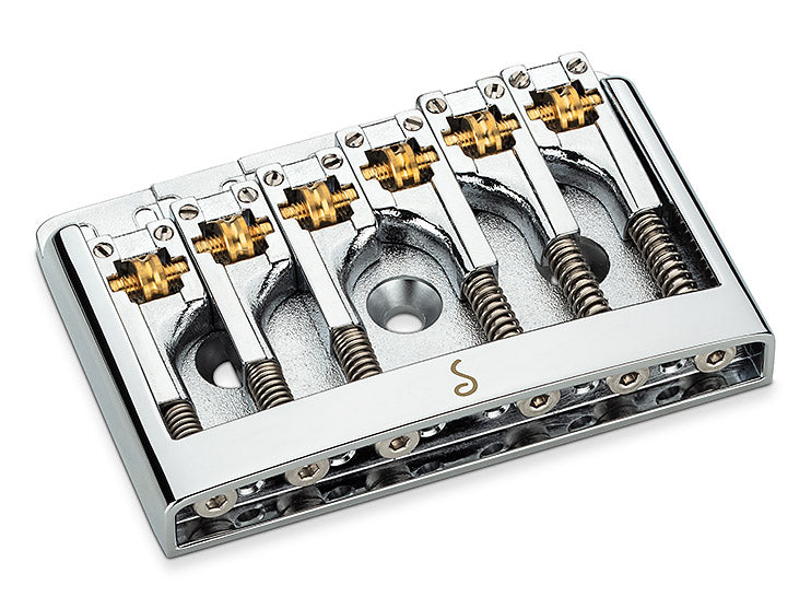 Schaller 3D 6 String Roller Guitar Bridge