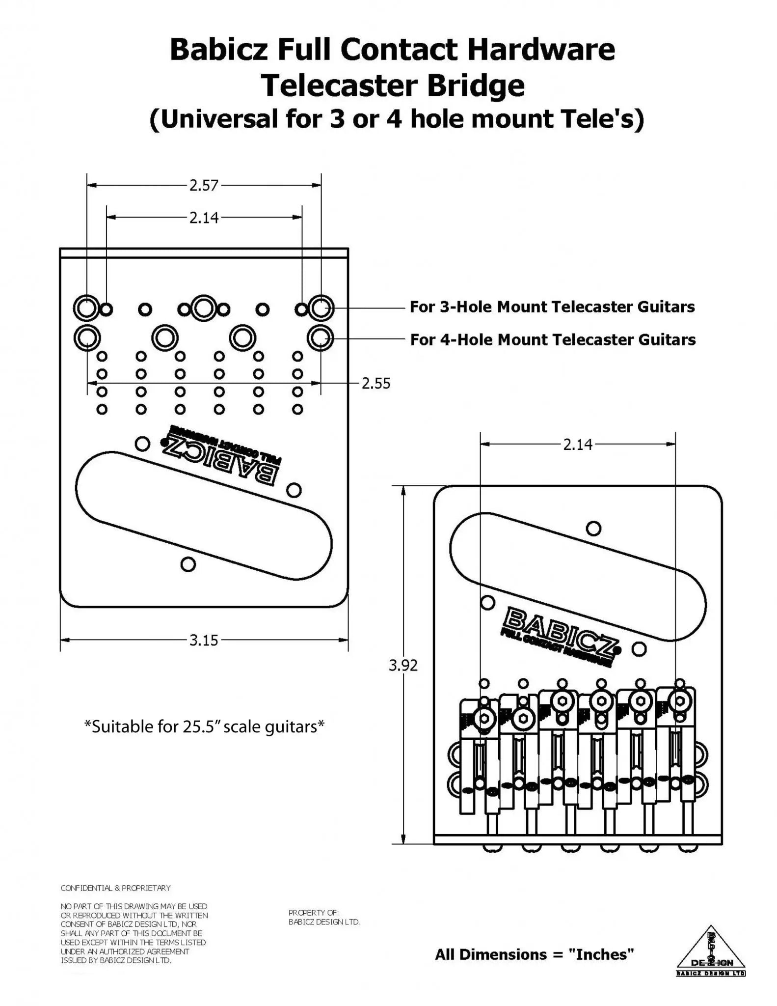 Original Series FCH-Tele Specs
