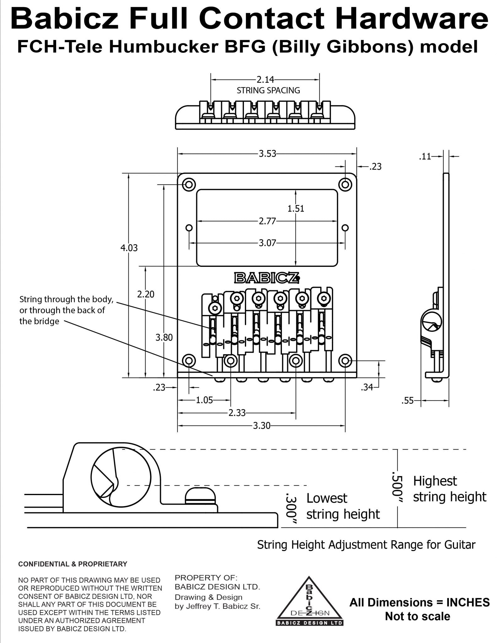 Babicz FCH Original Series 6 Point Tremolo