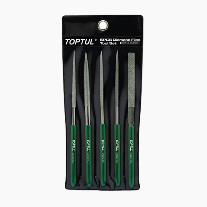 Toptul 5 piece Diamond Needle File Set