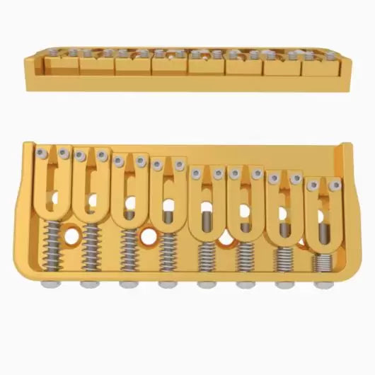 Hipshot 8 String Bridge in Gold