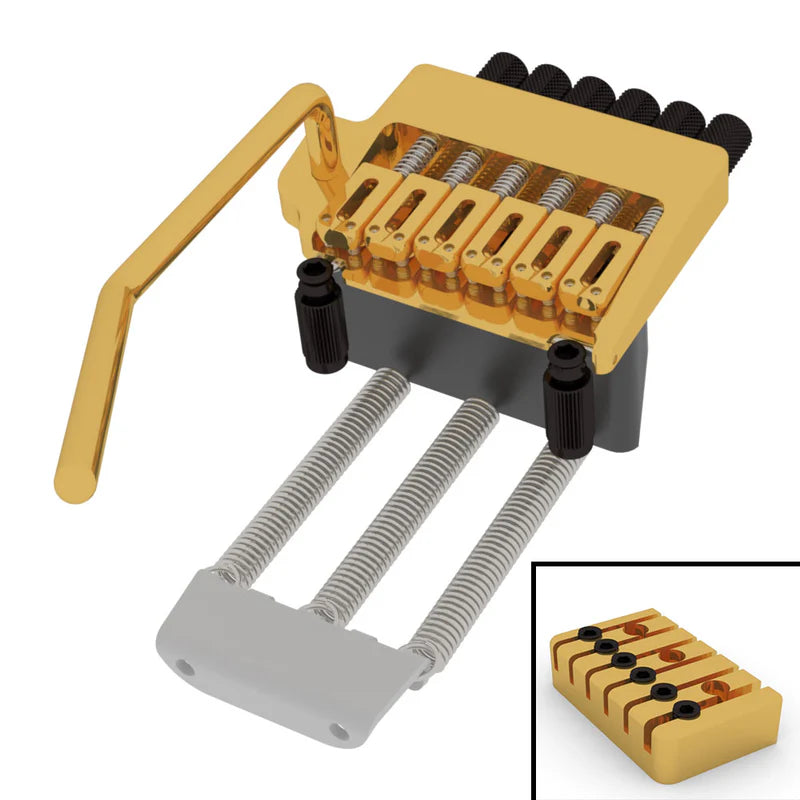 Hipshot Headless Tremolo System - 6 String Bridge and Headpiece