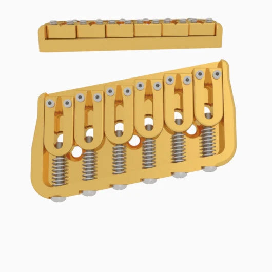 Hipshot Multi-Scale Fixed Guitar Bridge, 6 String