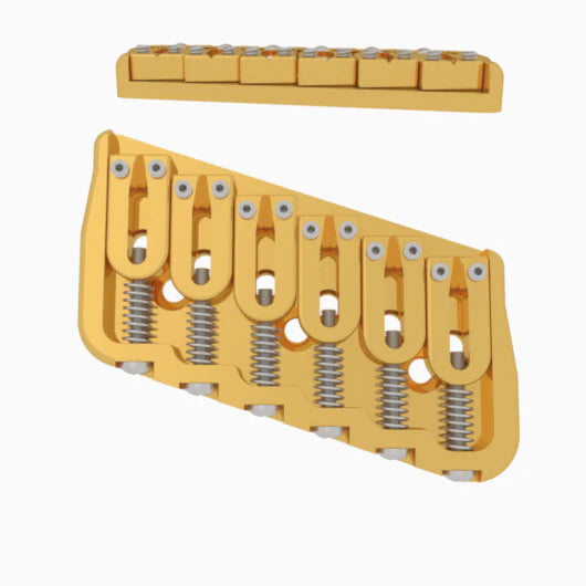 Hipshot Multi-Scale Fixed Guitar Bridge, 6 String