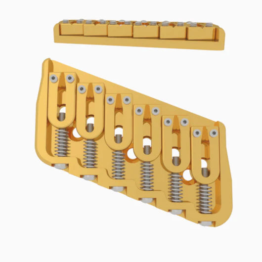 Hipshot Multi-Scale Fixed Guitar Bridge, 6 String