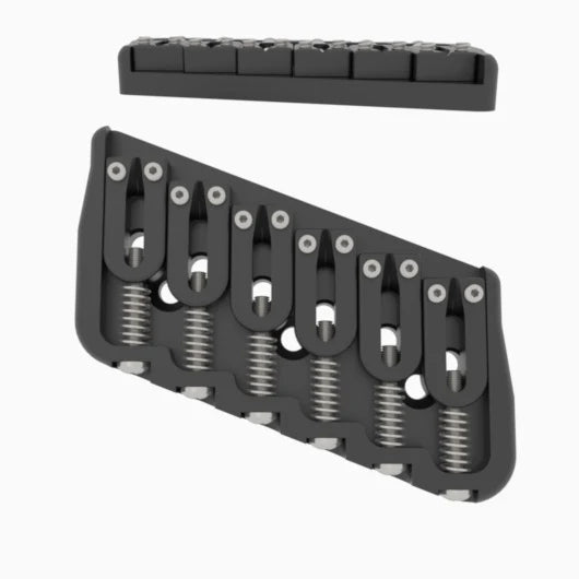 Hipshot Multi-Scale Fixed Guitar Bridge, 6 String