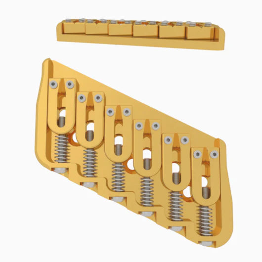 Hipshot Multi-Scale Fixed Guitar Bridge, 6 String