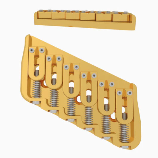 Hipshot Multi-Scale Fixed Guitar Bridge, 6 String
