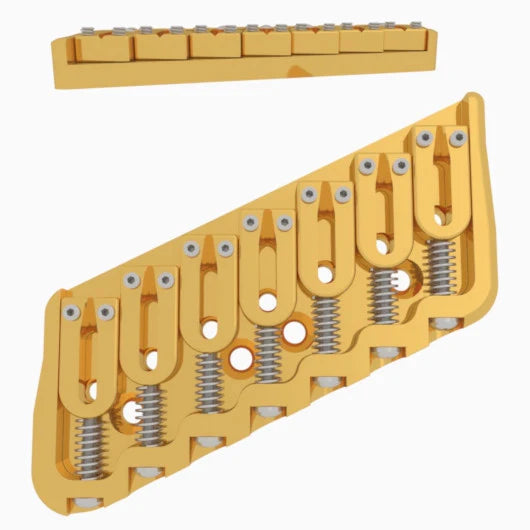 Hipshot Multi-Scale Fixed Guitar Bridge, 7 String
