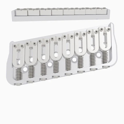 Hipshot Multi-Scale Fixed Guitar Bridge, 8 String