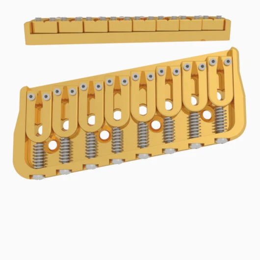 Hipshot Multi-Scale Fixed Guitar Bridge, 8 String