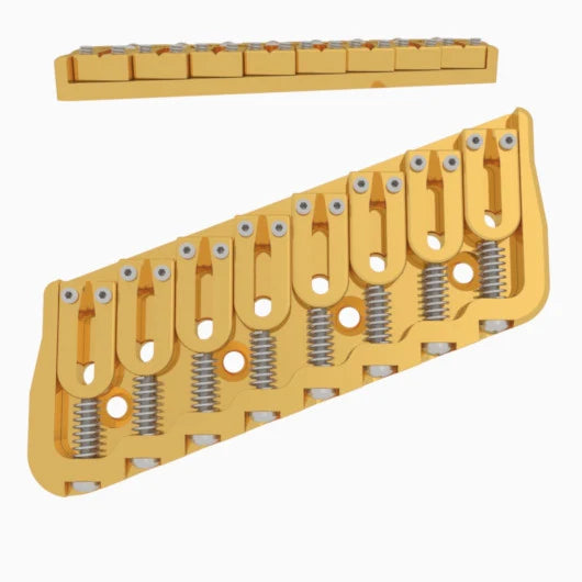 Hipshot Multi-Scale Fixed Guitar Bridge, 8 String