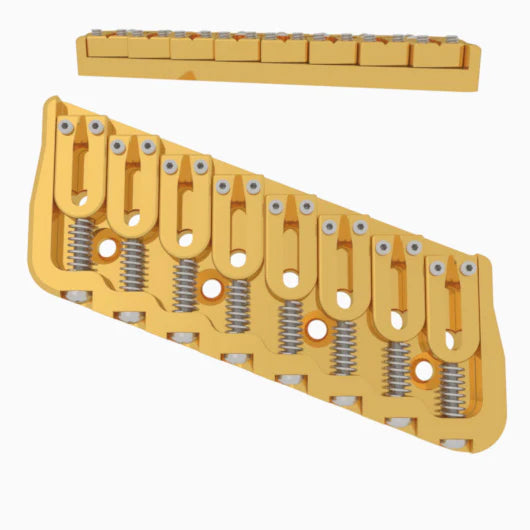 Hipshot Multi-Scale Fixed Guitar Bridge, 8 String