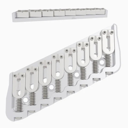 Hipshot Multi-Scale Fixed Guitar Bridge, 8 String