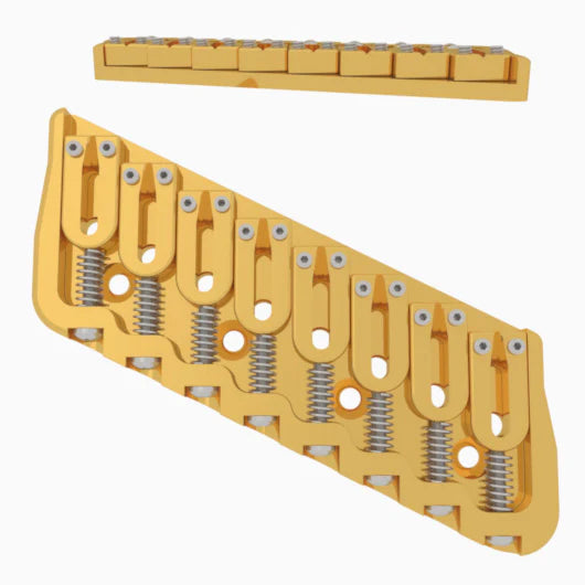 Hipshot Multi-Scale Fixed Guitar Bridge, 8 String