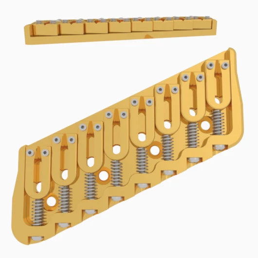 Hipshot Multi-Scale Fixed Guitar Bridge, 8 String