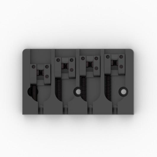 Hipshot A Style Bass Bridge - FM1, Black