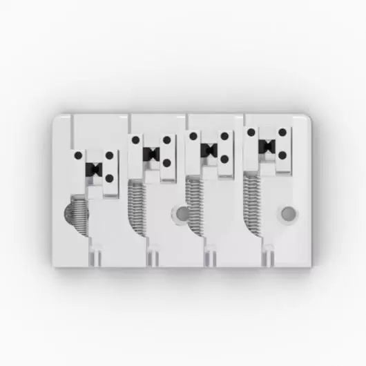 Hipshot A Style Bass Bridge - FM1, Chrome