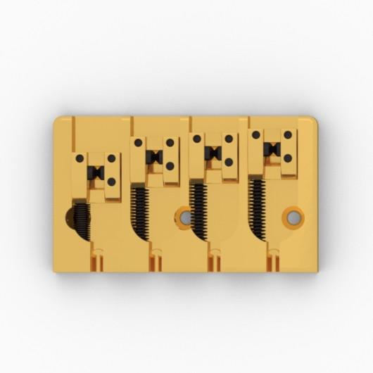 Hipshot A Style Bass Bridge - FM1, Gold