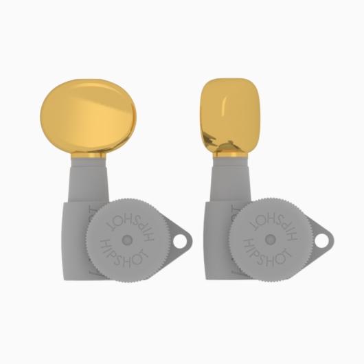 Butter Bean Button in Gold