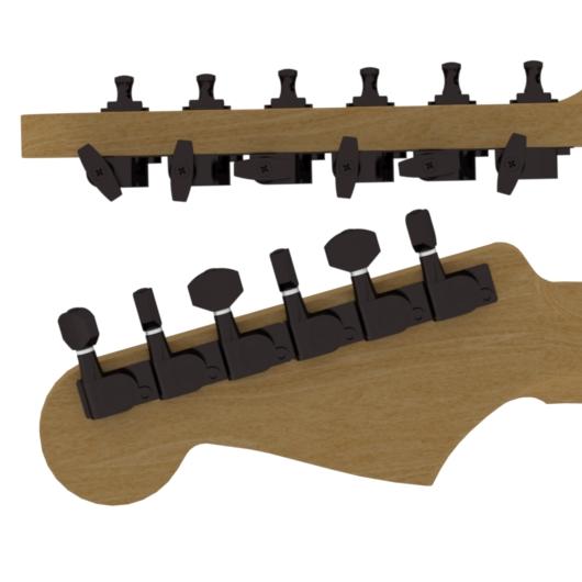 Hipshot Classic 6 In Line Tuner Upgrade Kits