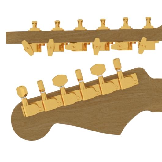 Hipshot Classic 6 In Line Tuner Upgrade Kits