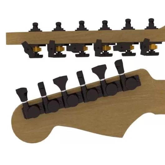 Hipshot Grip-Lock 6 In Line Open Locking Tuner Upgrade Kits