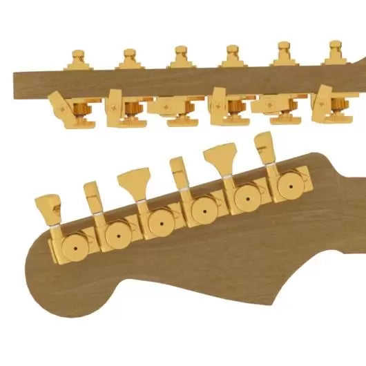 Hipshot Grip-Lock 6 In Line Open Locking Tuner Upgrade Kits