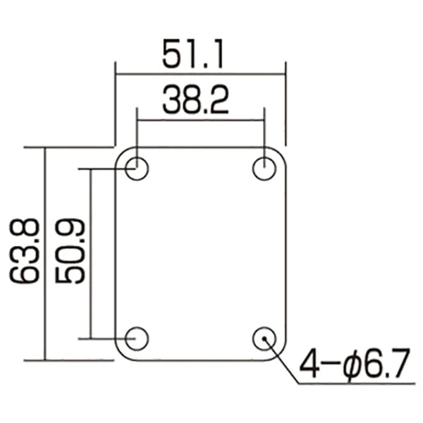 4-Hole Neckplate, Dimensions