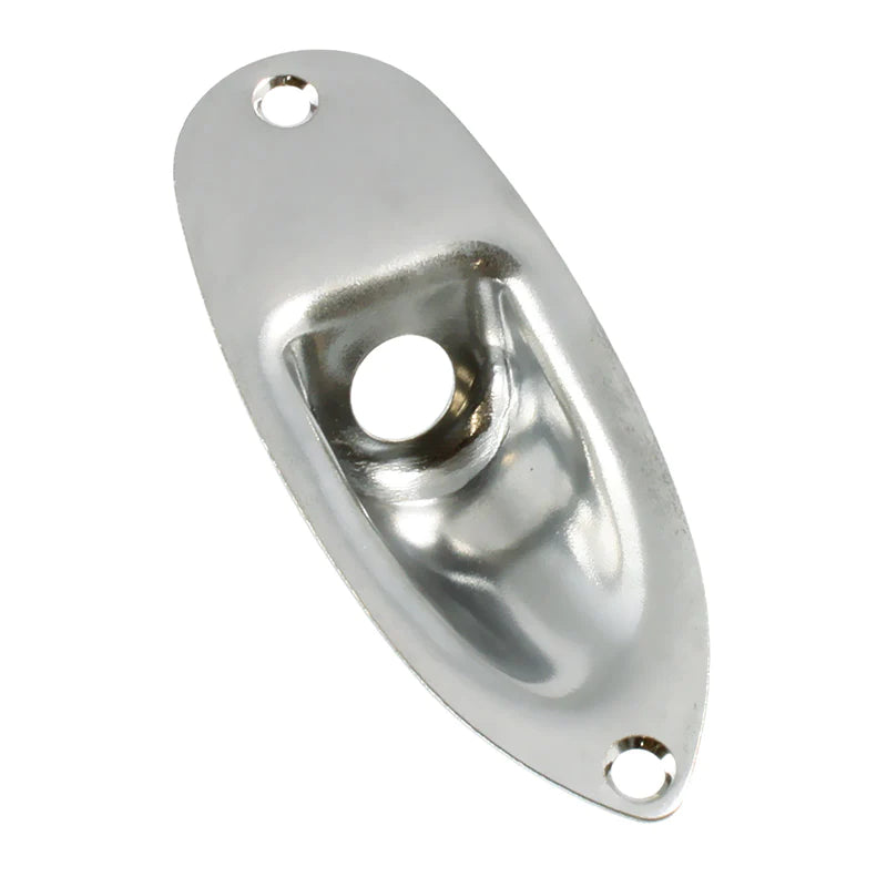 Jackplate for Stratocaster, Chrome