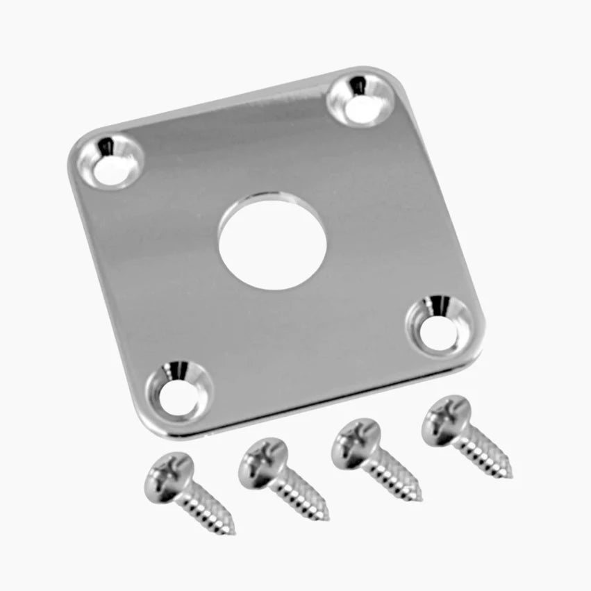 Gotoh Square Jackplate for Les Paul, Chrome