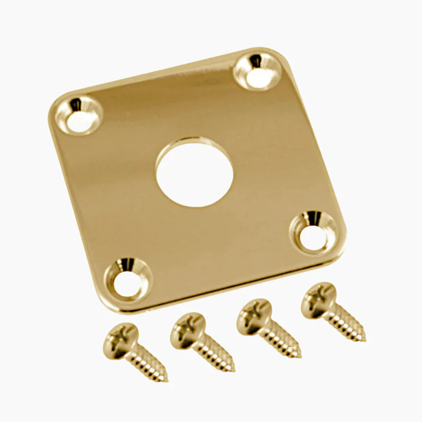 Gotoh Square Jackplate for Les Paul, Gold
